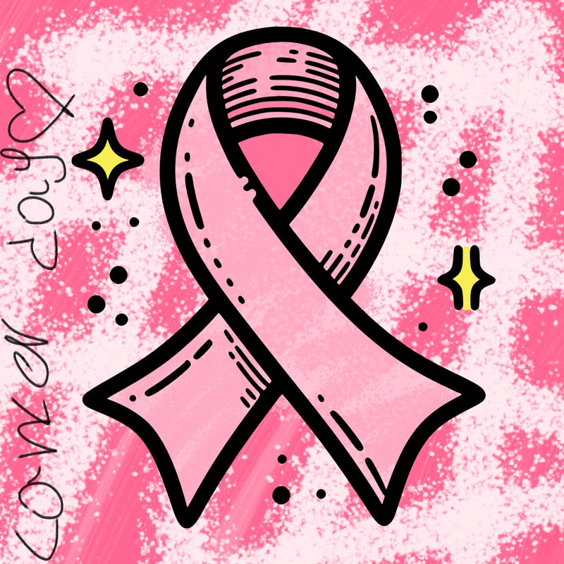 ribbon symbol of national breast cancer awareness month