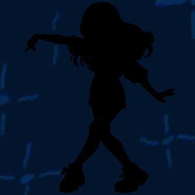 realistic girl danceing