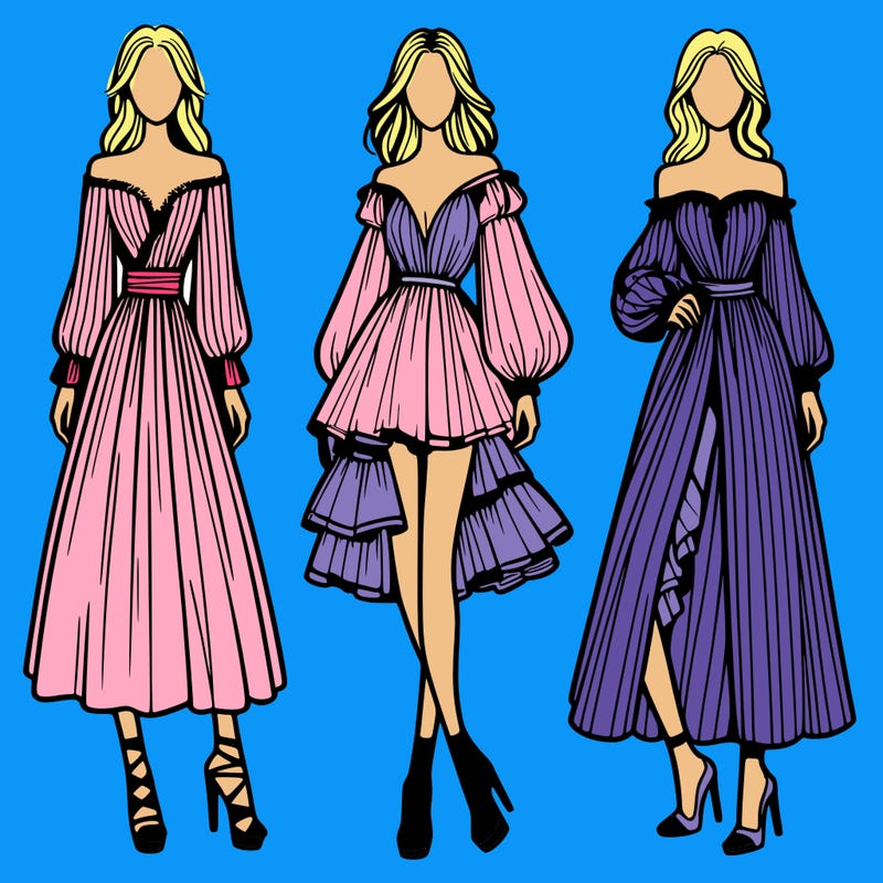 fashion models dresses