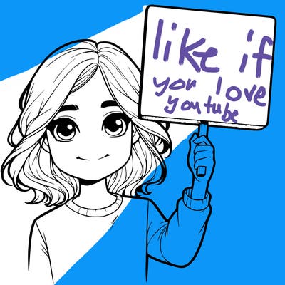 realistic girl holding up a sign