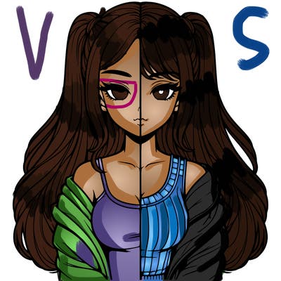 realistic girl split