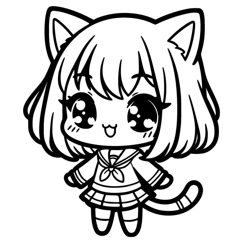 chibi cat girl