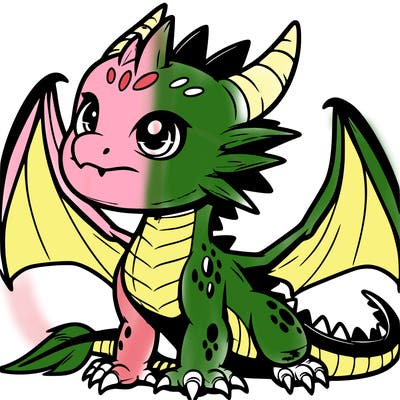 fierce baby night dragon