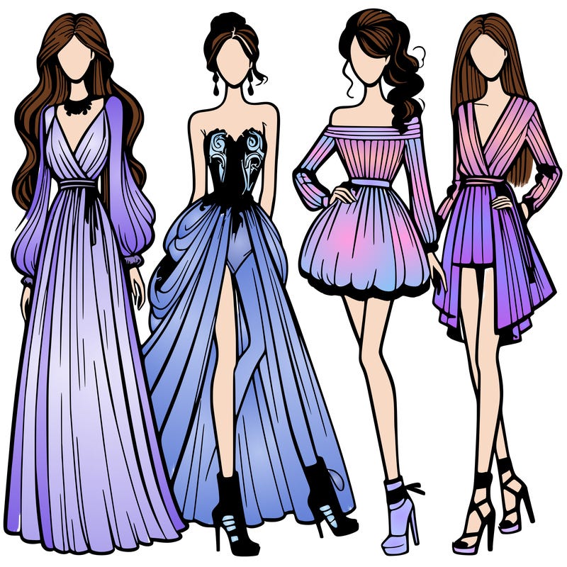 fashion models dresses