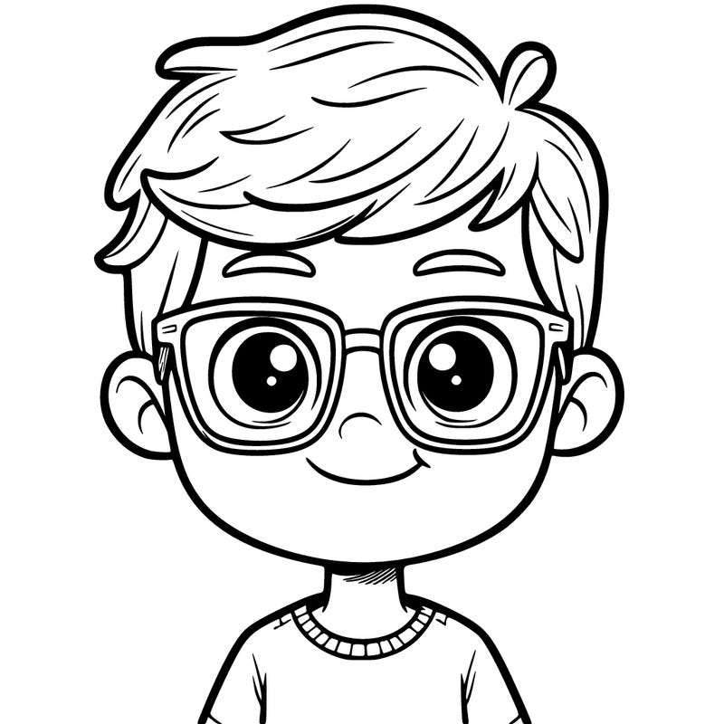 boy with glasses