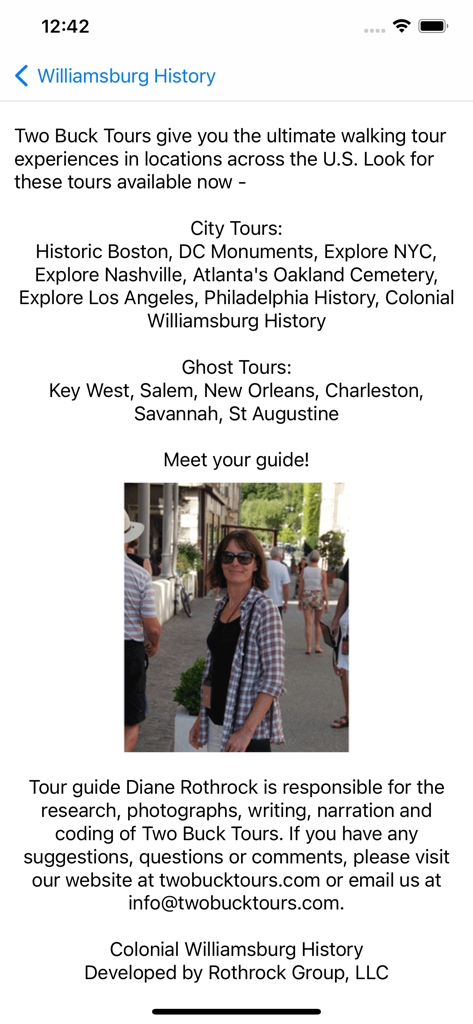 Colonial Williamsburg History - Meet the creator and guide of the Colonial Williamsburg walking tour app