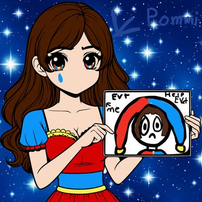 realistic pretty girl holding blank sign