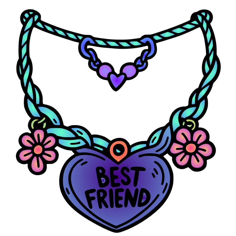 best friend necklace