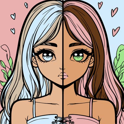 realistic girl split