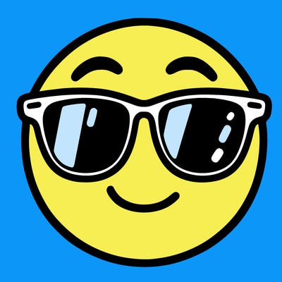 emoji with sunglasses
