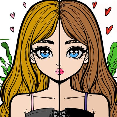 realistic girl split