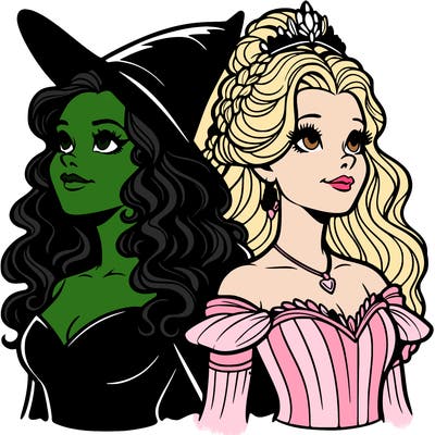 'elphaba and glinda (realistic)