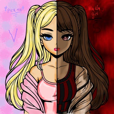 realistic girl split