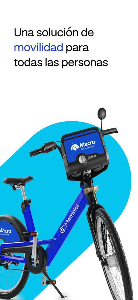 BA Ecobici por Tembici - Una bicicleta compartida Tembici azul para la movilidad urbana en Buenos Aires