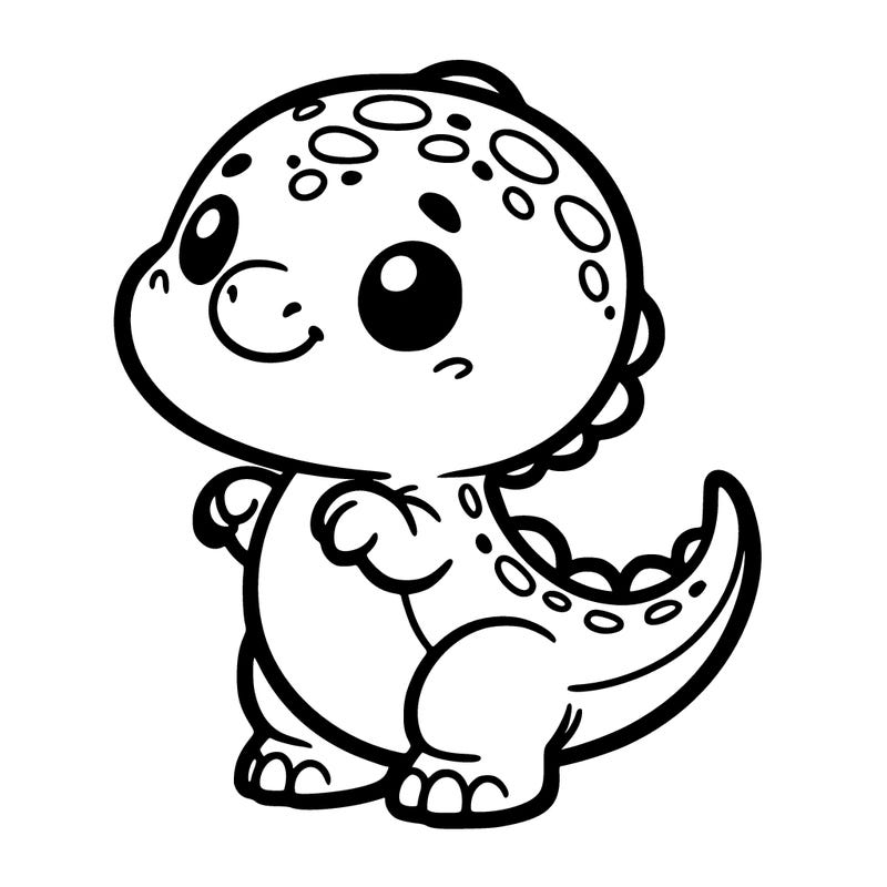 a cute baby t-rex