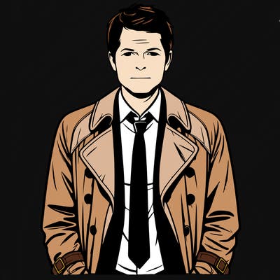 realistic castiel from supernatural