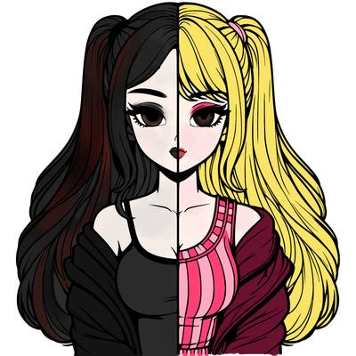 realistic girl split