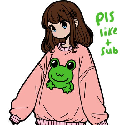 girl wearing frogging sweatshirt