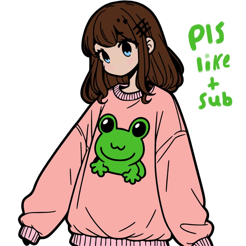 girl wearing frogging sweatshirt