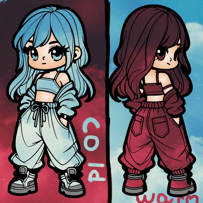 girl in crop top and baggy pants