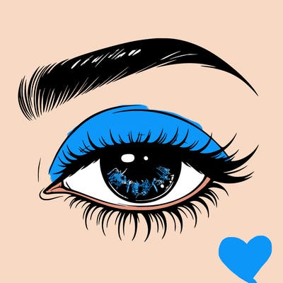 eye closed realistic