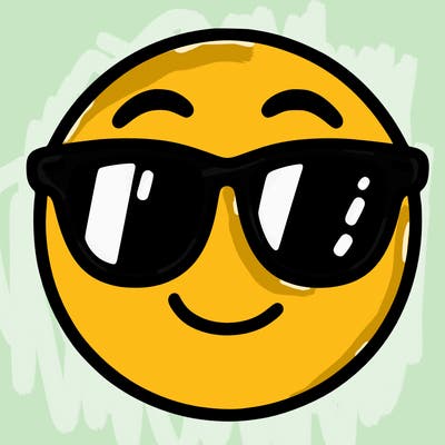 emoji with sunglasses