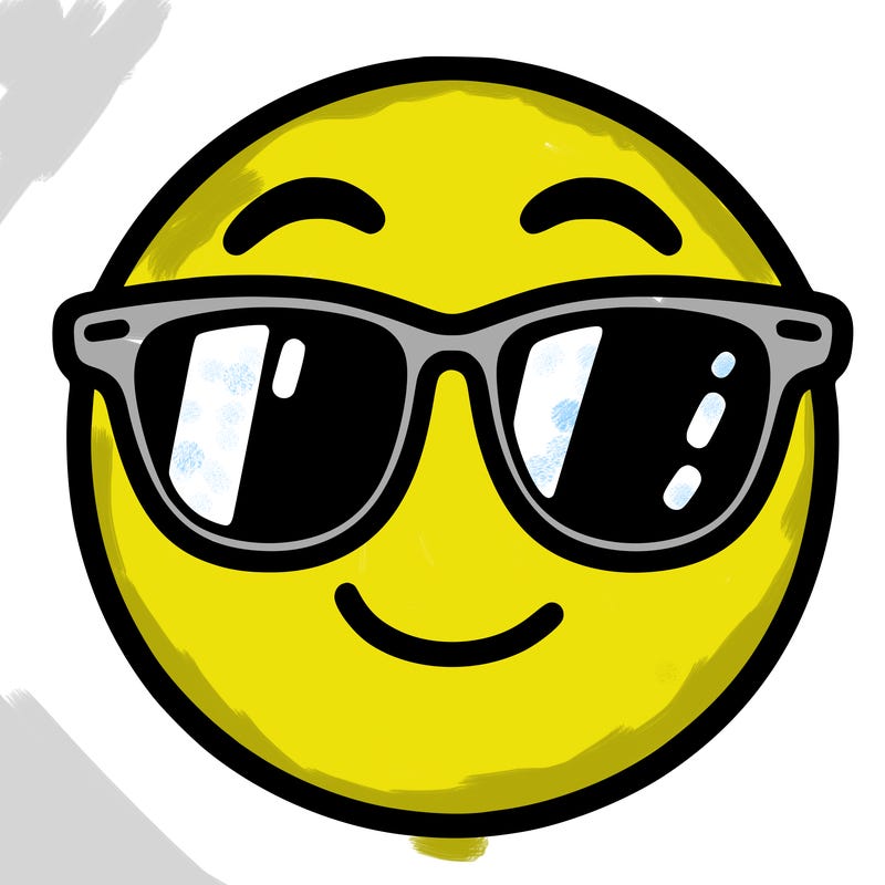 emoji with sunglasses