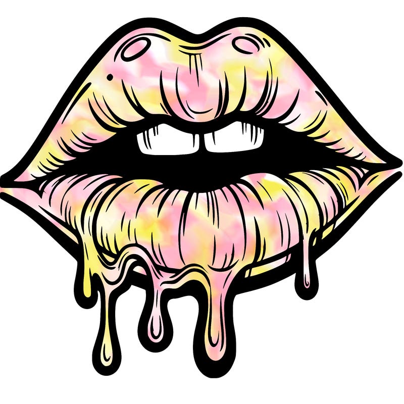 lips that look realistic and drip