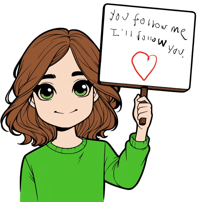 realistic girl holding up a sign