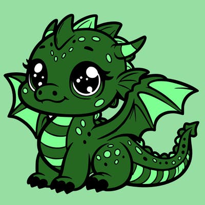 cute baby dragon