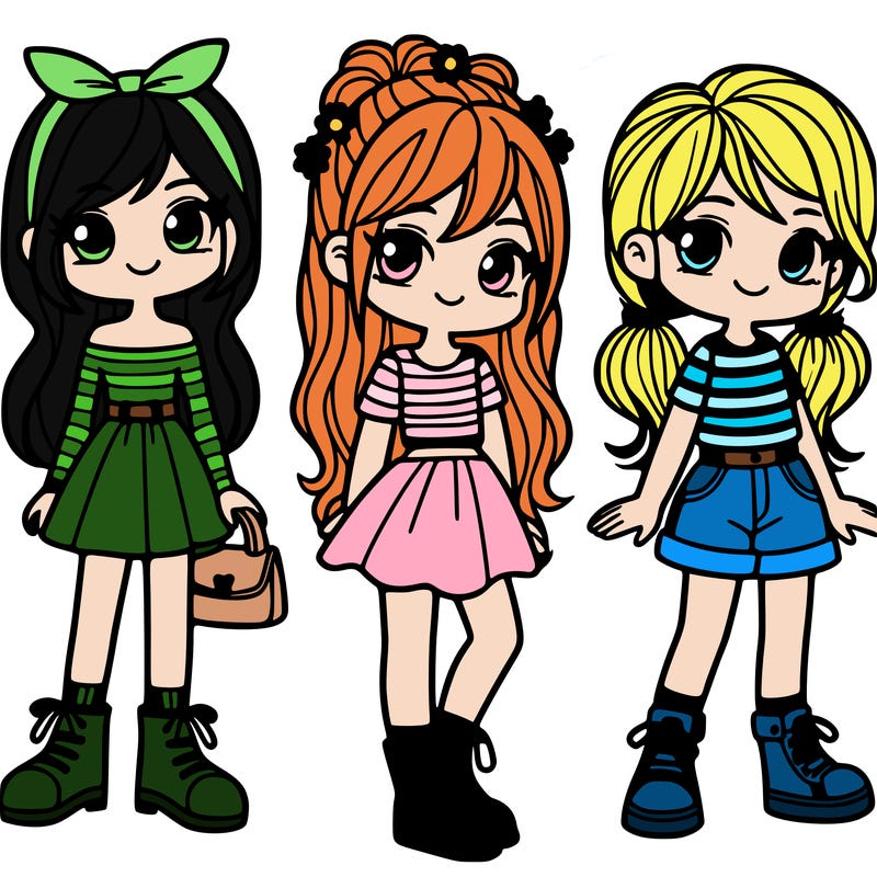 cartoon girls