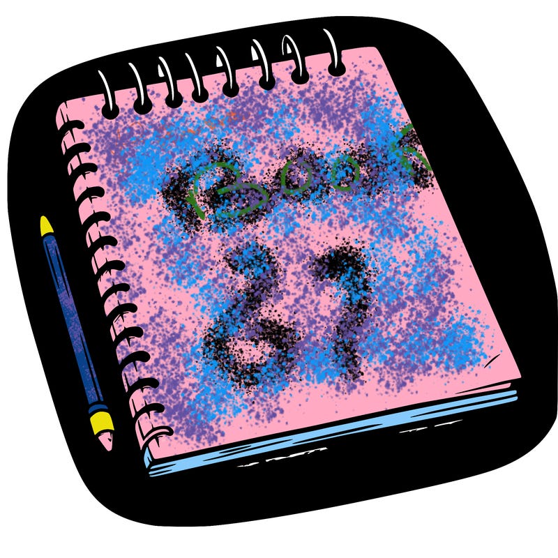 a blank sketch pad