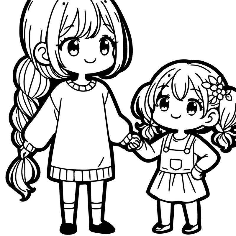 big sister and little sister