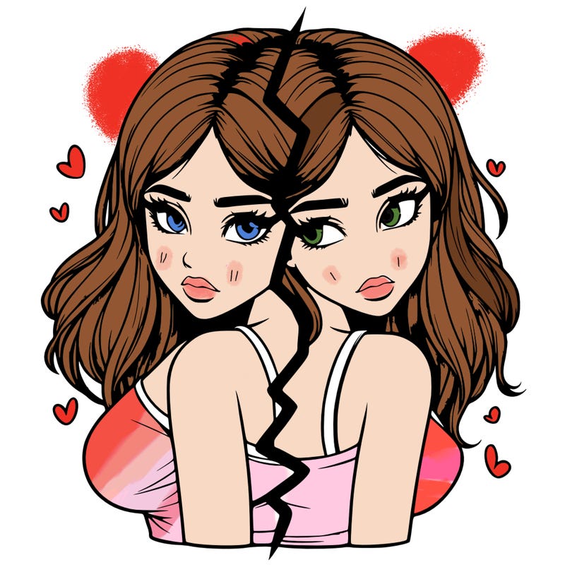 realistic girl split