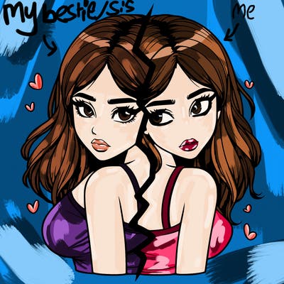 realistic girl split