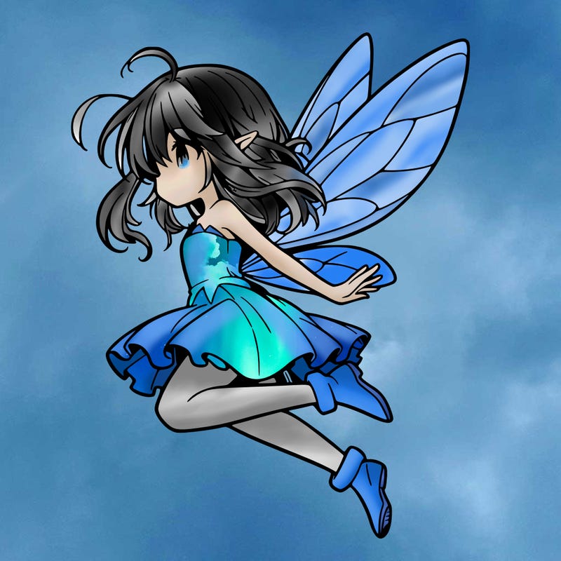 manga fairy flying