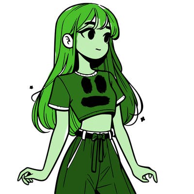 girl in a cute crop top