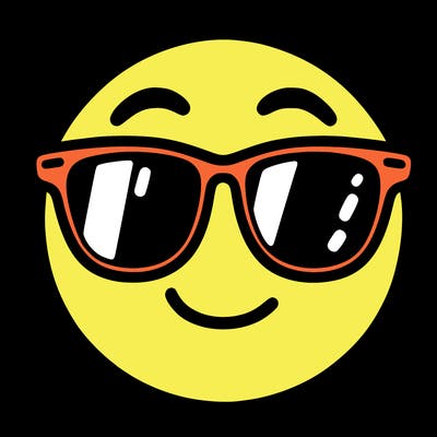 emoji with sunglasses