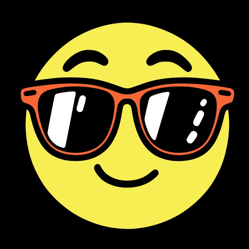 emoji with sunglasses