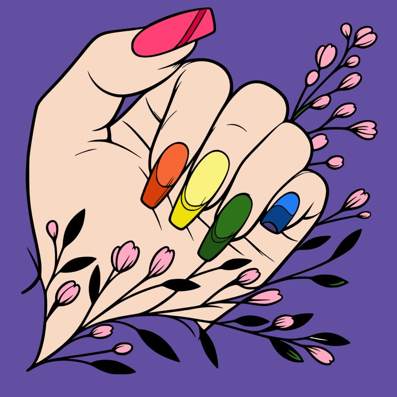 nails with french tip