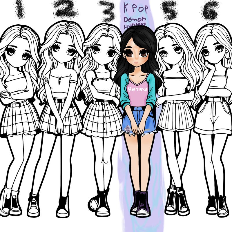 a group of girls realistic