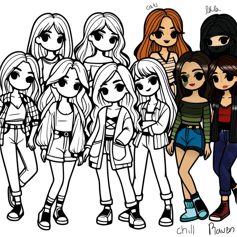 group of girls