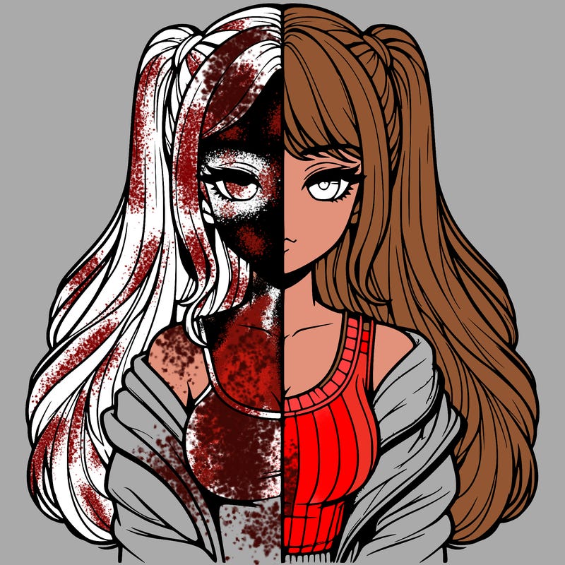 realistic girl split