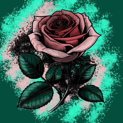 realistic rose