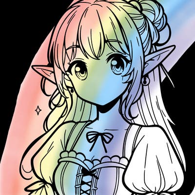 manga elf girl