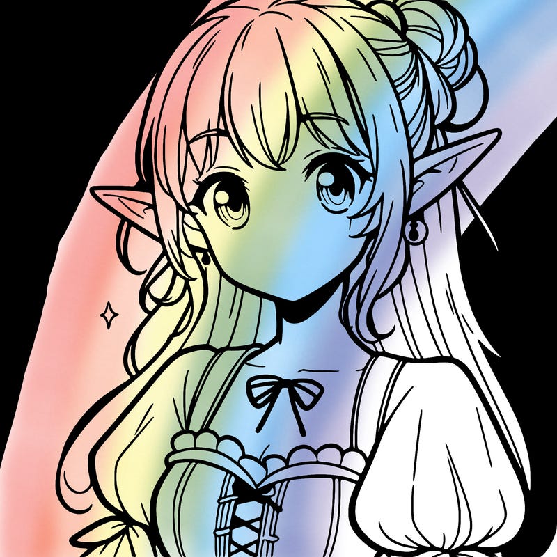 manga elf girl
