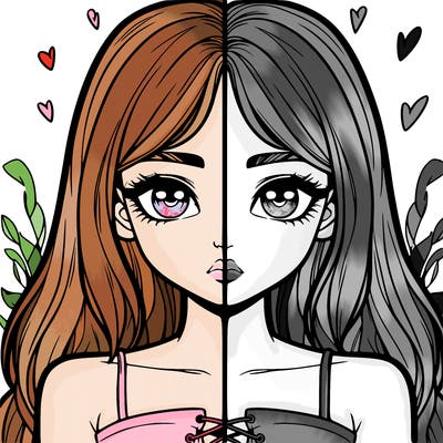 realistic girl split