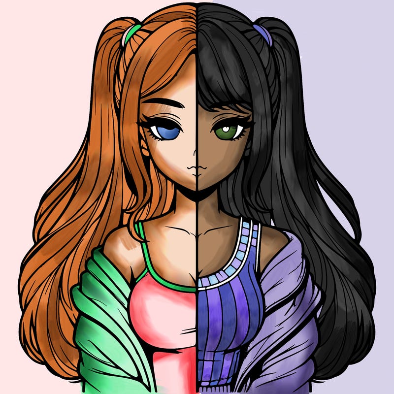 realistic girl split