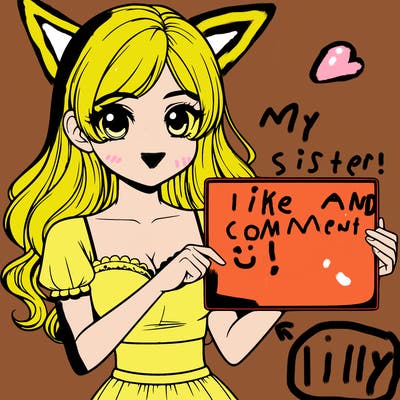 realistic pretty girl holding blank sign