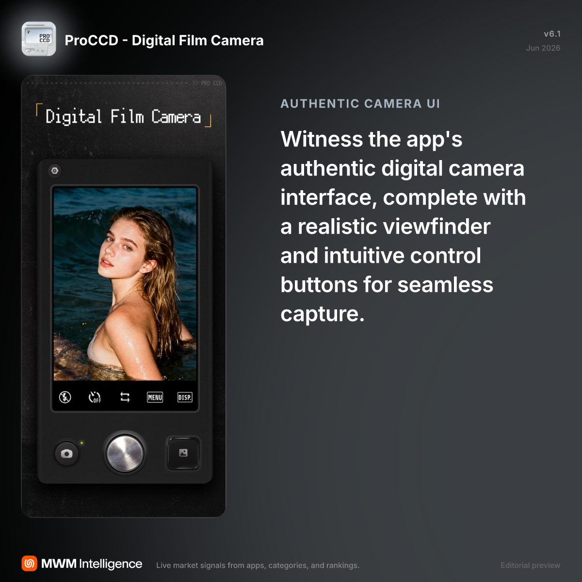 ProCCD - Digital Film Camera - Photo & Video App | MWM
